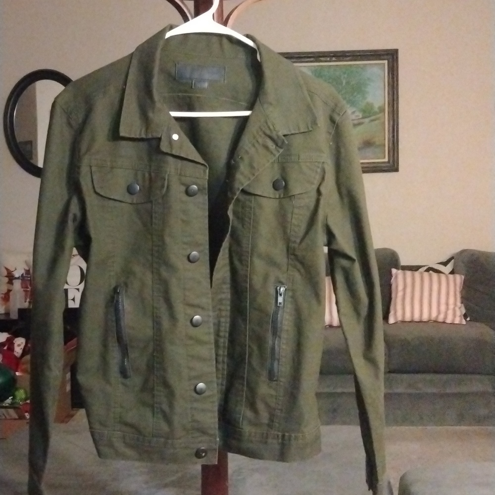 Triumph Over Tragedy Olive Small Jacket